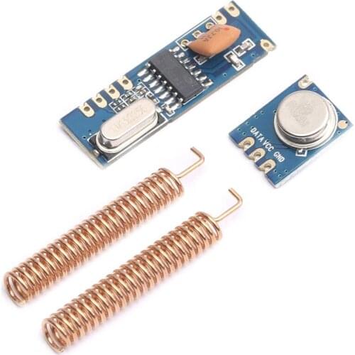433MHz Ask Wireless Remote Control Transmitter and Receiver Module Kit STX882+SRX882 with Copper Spring Antenna