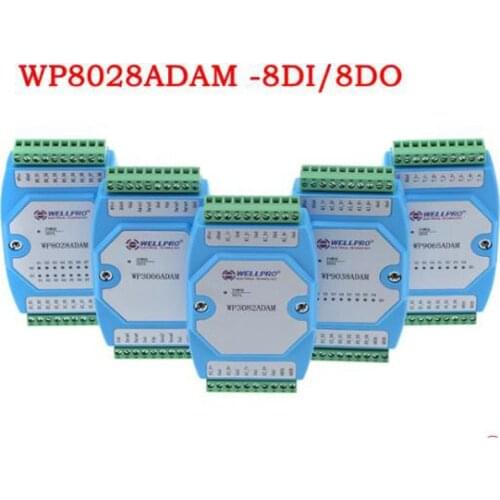 Digital input and output module isolated 8DI/8DO RS485 MODBUS RTU WP8028ADAM NPN