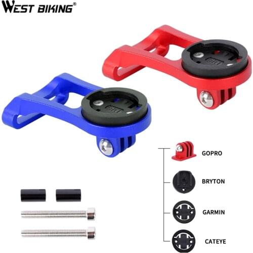 WEST BIKING Bicycle Computer Holder Mount Out Front Bike Computer Bracket Mount For GARMIN Bryton CATEYE Bike Computer