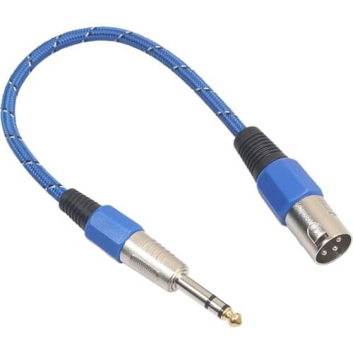 Cotton net double-shielded wire zinc alloy head 6.35 revolution XLR microphone audio adapter cable