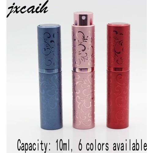 10mlRattan PatternCanBe FilledWith Portable PerfumeBottle And Traveler Auminum Spray Atomizer Empty Perfume Bottle Box 1pcs