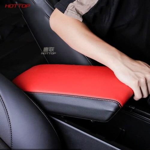Leather Car Armrest Cover Pad Console Arm Rest Pad for Mazda 3 axela 2020