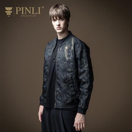 Free Shipping New mens MALE man casual 2020 fashion autumn jacquard stand collar trendy brand jacket coat top B203404285