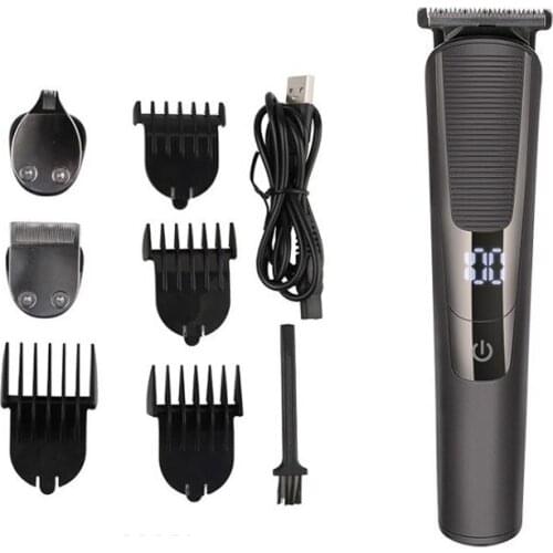 Jd hair trimmer USB rechargeable hair clipper haircut machine beard trimmer hair carving clipper LCD display two speed