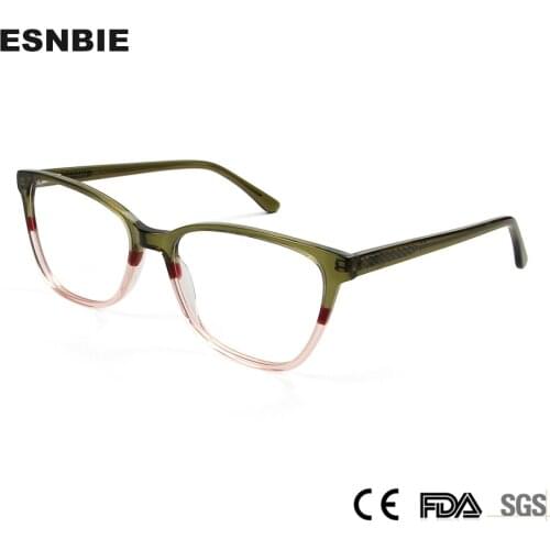 Fashion Luxury Acetate Cat Eye Eyeglasses Frames For Women Optical Spectacles High Quality Glasses Optical Frame Eyewear