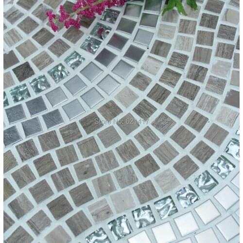 Marble ,glass, stainless steel mixing and matching mosaic tiles,bathroom, floor tiles, free shipping, wall tiles