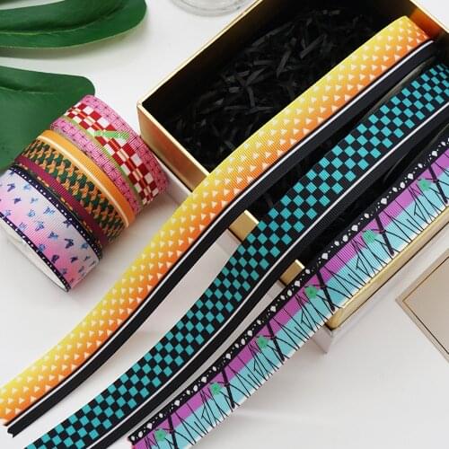 Cartoon Grosgrain/Satin Ribbon Cartoons Printed Ribbon For Crafts Decoration Bow 10Yards 45610