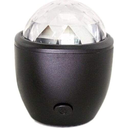 New USB Crystal Magic Ball Flash DJ Lights Disco Ball Party Stage Projector Lights Mini Led Voice Activated for Home KTV Car