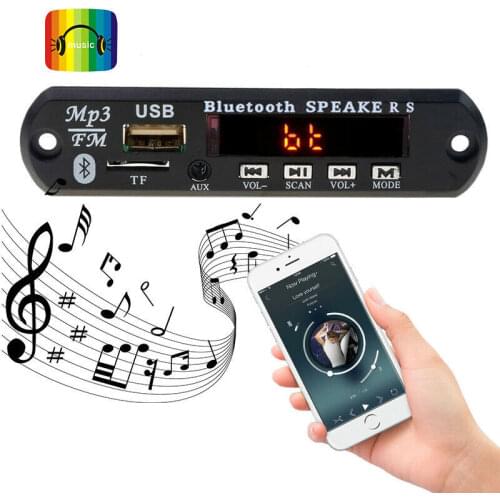 12V Bluetooth MP3 Decoder Board with Power Amplifier 2X25W Color Screen with Recording Call Lossless Motherboard