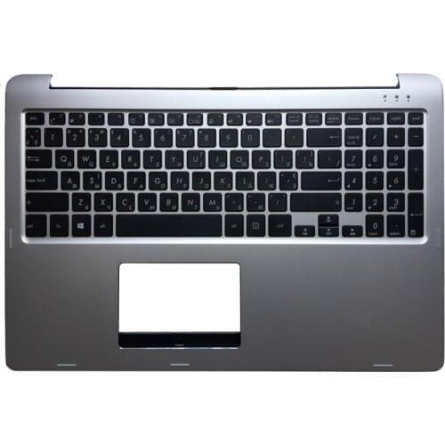 RU/Russian laptop keyboard For ASUS TP500 TP500L TP500LA TP500LB TP500LN silver Keyboard with Palmrest upper case Cover