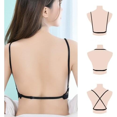 Sexy Backless Bra Women Push Up Bras for Women Thin Lace Bralette Sexy Lingerie Strapless Top Brassiere Low Back Underwear