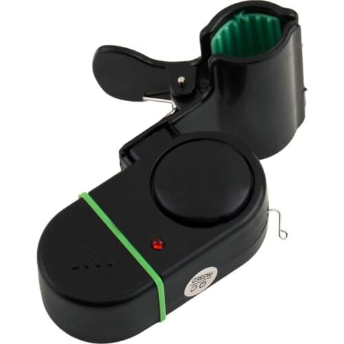 2pcs Sound-light alarm device Fishing Rod Pole Electronic Bite Fish Alarm Bell With LED light