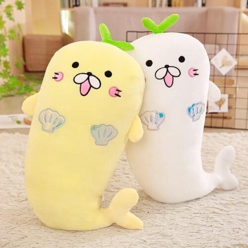 Cute Soft Cute Sea Lion Doll Plush Toy Down Cotton Soothing Pillow Ugly Cute Doll Animal Sofa Cushion Baby Child Birthday Gift