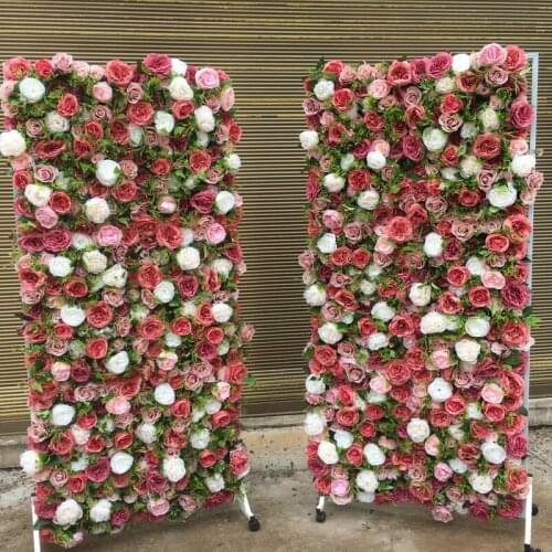 SPR Free Shipping 10pcs/lot high quality 3D flower wall wedding backdrop artificial rose table flower arrangements