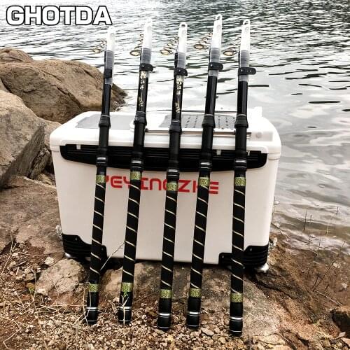 GHOTDA 2.1M -3.6M Carp Fishing Rod feeder SuperHard Carbon Fiber Telescopic Fishing Rod fishing pole