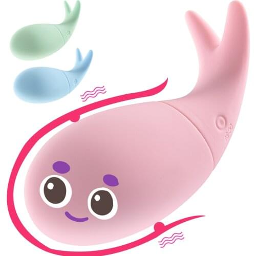 Whale Vibrator Clitoris Stimulation Vaginal Tighten Exercise G-spot Massage USB Charging Adult Sex Toys for Women Vibrating Egg
