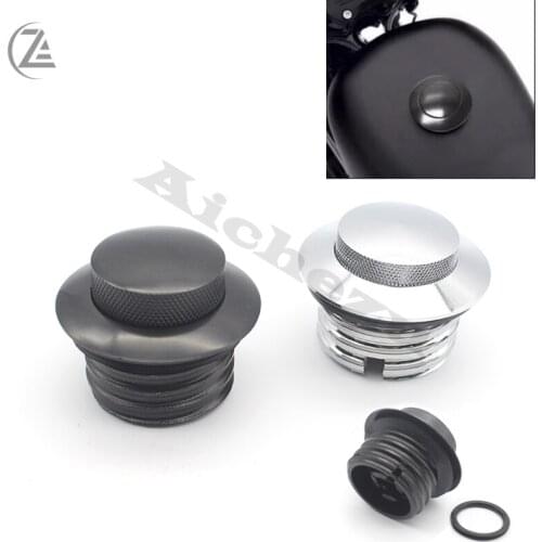 ACZ Motor CNC POP-UP Gas Tank Cover Counterclockwise Screw-In Fuel Cap With O-Rings fit for Harley Davidson Sportster 1982-2001