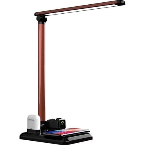 Magic Circle Wireless Charger LED Charging Table Lamp Folding 4 In 1 for Phone Watch Headset Bracket