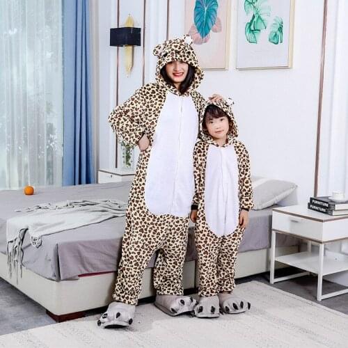 Women Unicorn Totoro Tiger Onesies 2021 Unisex Winter Bear Onesies Kids Nightwear Anime Costume Adults Flannel Sleepwear Pajamas