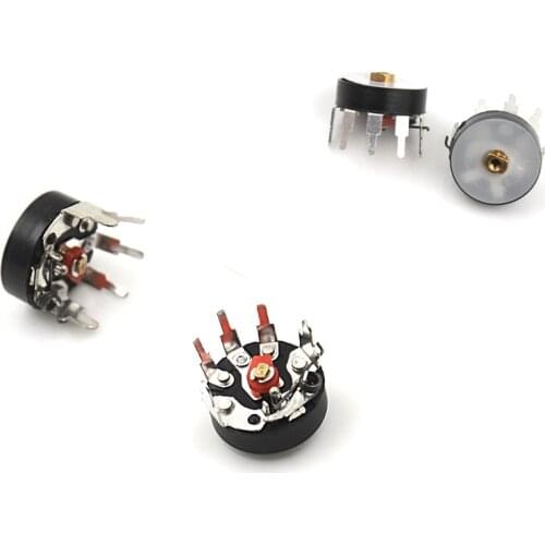 10PCS Straight Angle Radio Potentiometer Amplifier Volume Potentiometer With Switch RV12MM B503 B50K Power