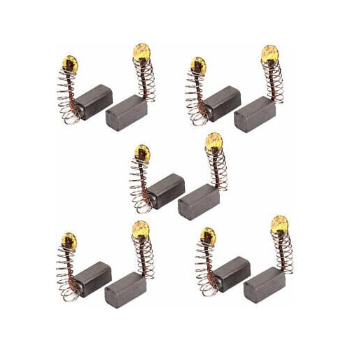 5 Pair Motor Carbon Brushes 5mm x 5mm x 10mm for Generic Power Tools