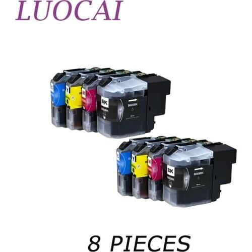 8 pieces LC669 LC665 LC669XL LC665XL LuoCai Compatible ink cartridges For BrotherMFC-J2320 J2720 Printers