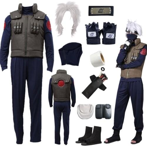 Naruto Hatake Kakashi Halloween Cosplay Costume Full Halloween costume