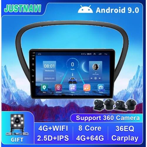 Android 10.0 Carplay For Peugeot 607 2004-2010 Car Radio BT Multimedia Video Player Autoradio GPS Android 10.0 360 Camera No DVD