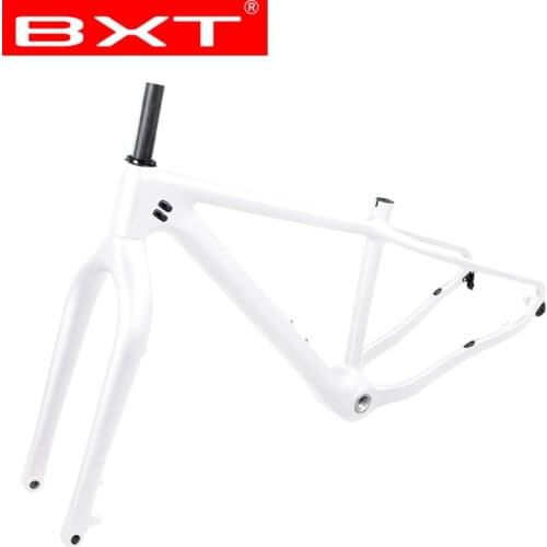 BXT 26er full carbon fat bike frame BSA with Fork suitable wheels 26erx4.8/5.0 tires frameset carbon fat bike frame with fork