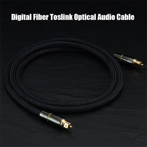 Digital SPDIF Optical Audio Cable for TV BOX PS4 PS5 XBOX 360 Speaker DVD SoundBar HIFI 5.1 Fiber Optical Toslink Cable Cord