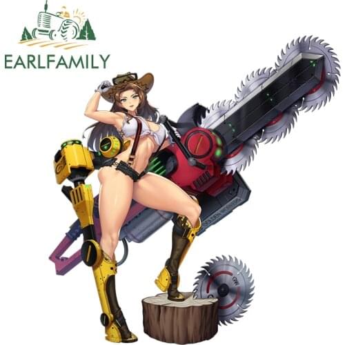 EARLFAMILY 13cm x 12.3cm for Last Origin Sexy Car Sticker and Decals Waterproof Suitable for JDM RV Camper Laptop Decor Wrap