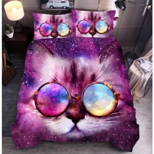 3D Print Wolves Bedding Set Queen Dreamcatcher Cat Dog Duvet Cover Wild Animal BedclothesTribal Bedspreads