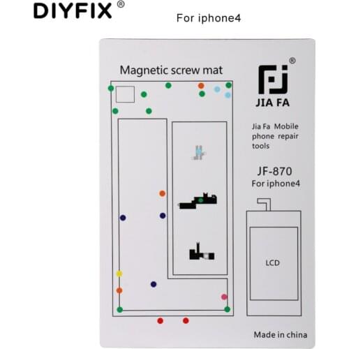 DIYFIX 1PC Magnetic Screw Mat for iPhone 4 4S 5 5S 6S 6S Plus Guide Screw Pad Keeper Chart Mat Mobile Phone Repair Tools