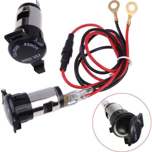 Newest 120W 12V Car Motorcycle Boat Tractor Cigarette Lighter Power Socket Plug Outlet