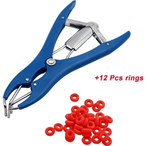 Livestock Tail Removal Piglets Sheep Castration Pliers and Rubber Ring Castration Device Veterinary Equipment