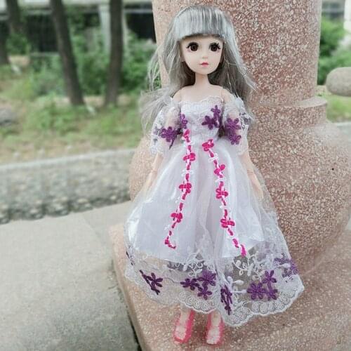 14inch BJD Doll Accessories 36cm Baby Doll Accessorie Clothes Dress with Shoes 22 Joint Doll Set DIY Toy 1/6 Baby Girl Clothes