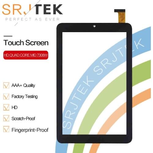 SRJTEK 7" Touch For Estar BEAUTY HD QUAD CORE MID 7308W Tablet PC Touch Screen Panel Digitizer Sensor Glass Replacement Parts