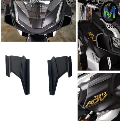 SEMSPEED Carbon Black For HONDA ADV150 adv 150 2019-2021 Motorcycle Left Right Front Pneumatic Fairing Wing Tip Cover Protector