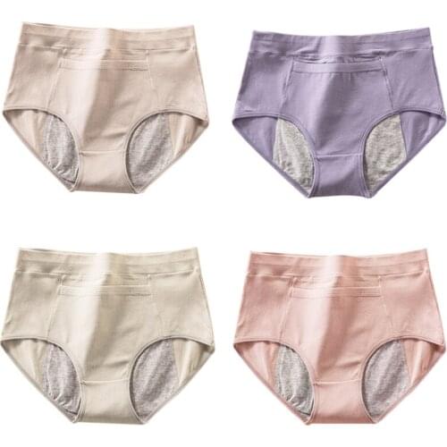 ATOXY Womens Leak Proof Menstrual Panties Physiological Pants Soft Cotton Underwear Waterproof Briefs