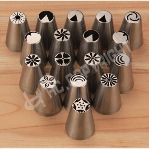 2pcs/set russian tulip nozzles Flower russian piping tips Pastry Decorator Tips For Cake Cupcake Decorating Tools