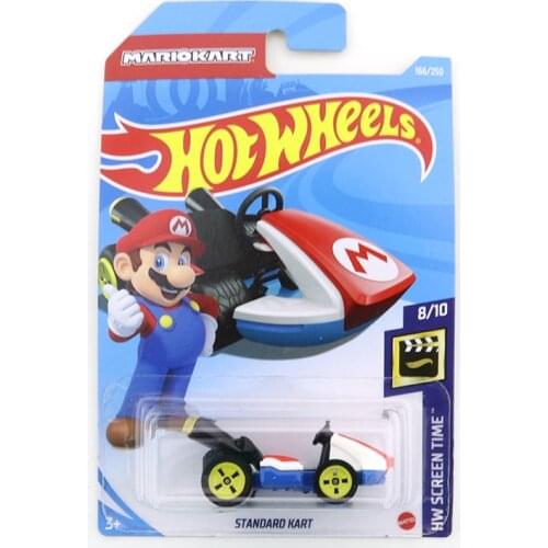 2021-166 Hot Wheels STANDARD KART Mini Alloy Coupe 1/64 Metal Diecast Model Car Kids Toys Gift