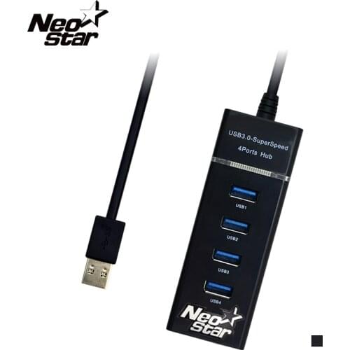 4 Port USB 3.0 Hub Splitter High Speed For Computer Notebook Laptop PC Mac For MacBook WIN 7 8 Usb Cable Computer Accessories