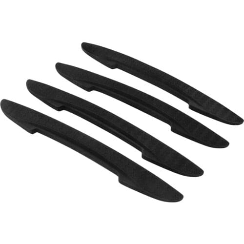 4PCS Car Side Door Edge Protector Protective Strip Scrape Guard Bumper Guards Handle Cover 3D Sticker car styling emblem