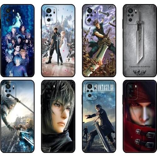 Black tpu Case For Xiaomi Redmi 9T Case Redmi Note 9T Note 10 Pro Case Final fantasy xv ffxv