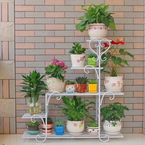 Flower shelf multi-storey indoor special home balcony racks wrought iron living room space flower pot floor-standing