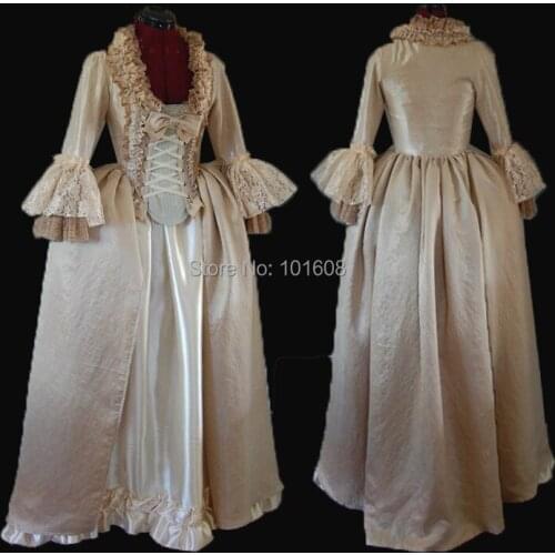 Tailored!Royal Vintage Court Queen Duchess Civil war Theatre 18th Court Belle Marie Antoinette DRESS Victorian dresses HL-327