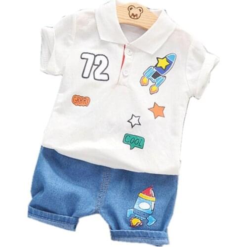 New Summer Children Clothes Suit Baby Boys Girls Cartoon T Shirt Shorts 2Pcs/sets Toddler Fashion Casual Clothing Kids Tracksuit