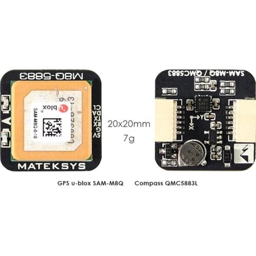 Matek Systems M8Q-5883 Ublox SAM-M8Q GPS & QMC5883L Compass Module for RC Multirotor FPV Racing Drone Long Range