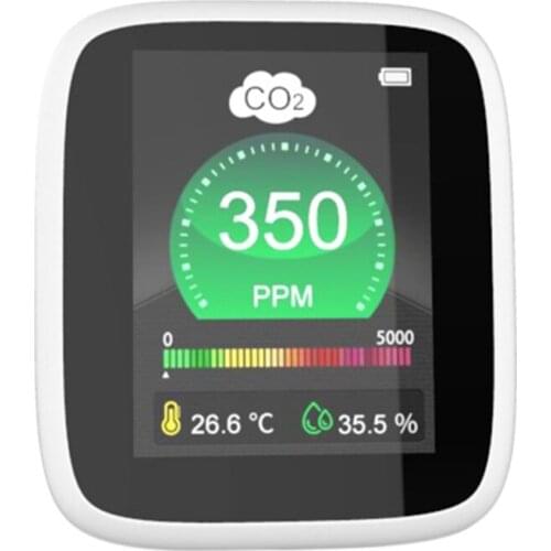 CO2 Monitor Tester Indoor Air Quality 400-5000ppm Digital Carbon Dioxide Temperature Humidity NDIR Sensor