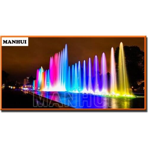 NEW Diamond Painting City night scene Diamond Embroidery Diy Needlework Diamond Painting Cross Stitch Full Rhinestones MH282